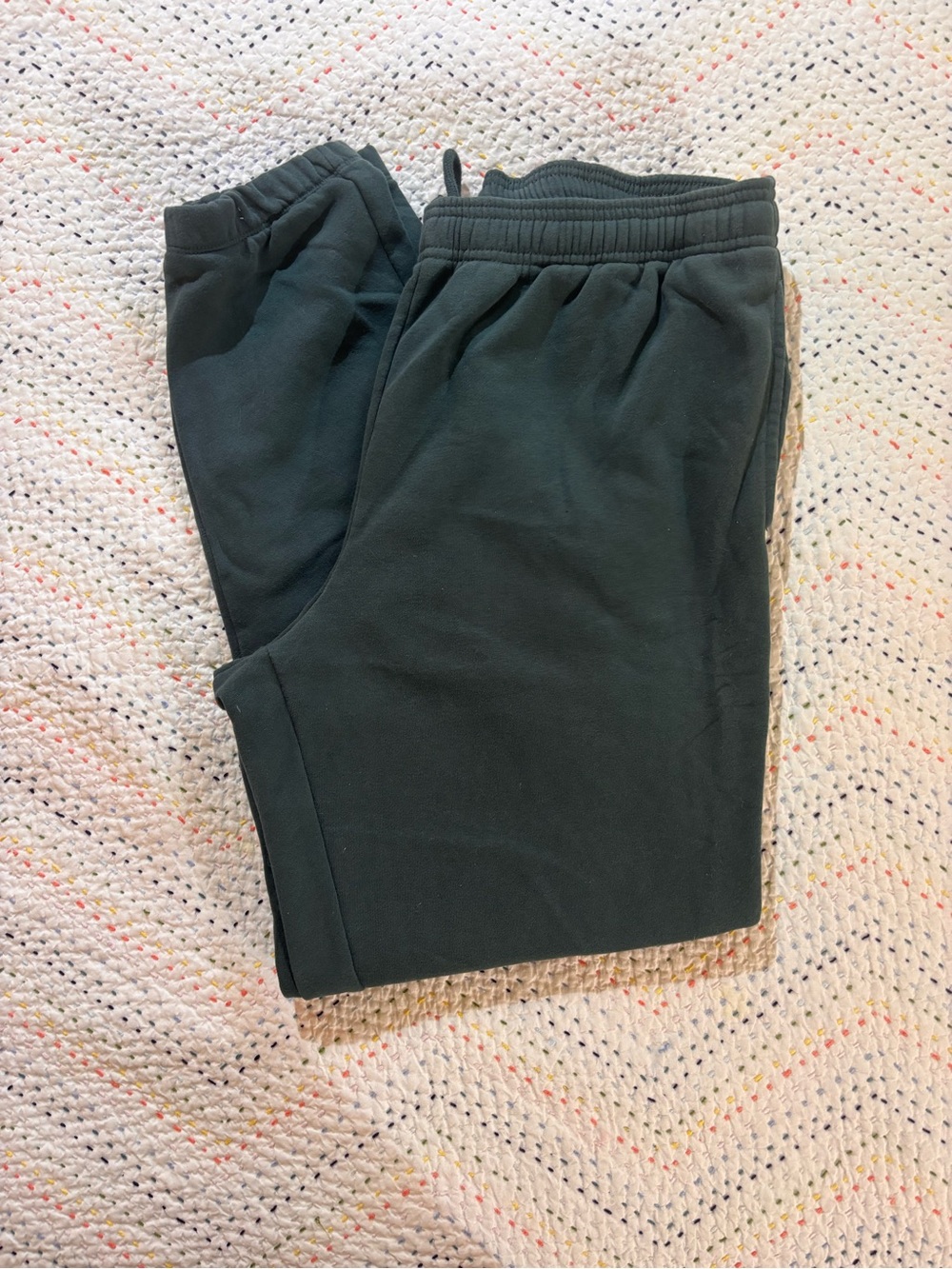 GAP Men's Dark Green Elastic Waist Joggers